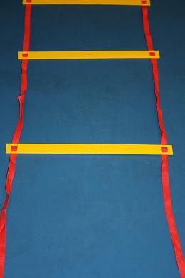 Koordinationsstege 8 meter, platta ribbor och vska i gruppen Trningsprodukter / Stegar/Ringar hos Bobo-Konen (06-998)