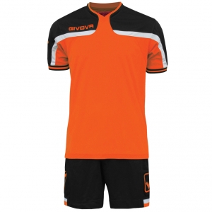 America senior, svart/orange fluo