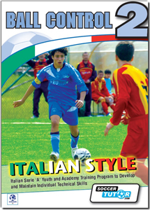 Ball Control 2 - Italian Style Academy Technical Skills Training Program - 42 Exercises DVD i gruppen DVD / Teknik-Övrigt hos Bobo-Konen (ST-D002-1)