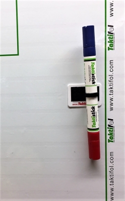 Dubbelpenna/röd-blå med hållare i gruppen Taktifol / Taktifol tillbehör hos Bobo-Konen (TF-125)