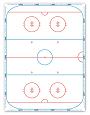 Taktifol-Ishockey, kit med 20 blad, vska och pennor